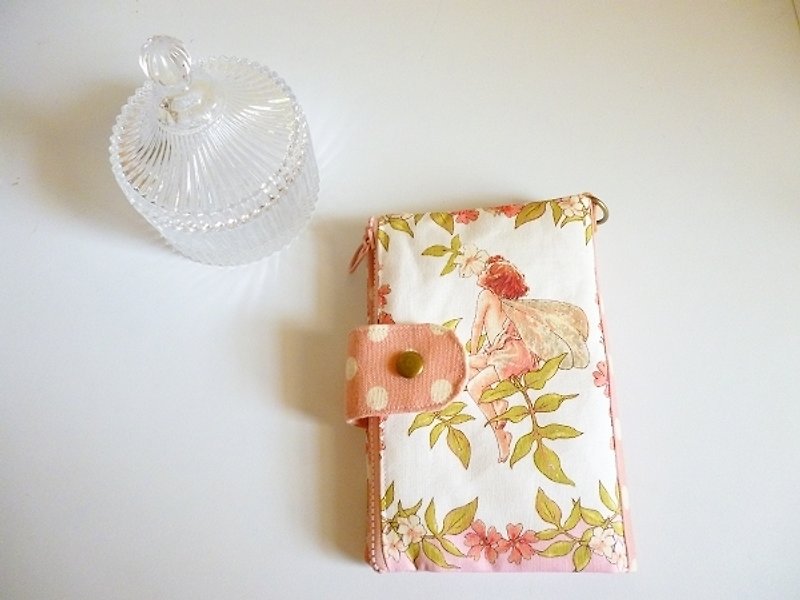 Flower Fairy document Passport Holder / card package ˙ magnetic debit * out of print limited edition one - Passport Holders & Cases - Other Materials Pink