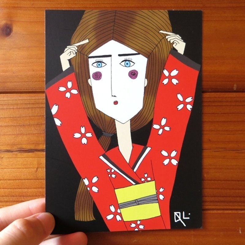 Postcards @ Xiaodan - การ์ด/โปสการ์ด - กระดาษ สีแดง