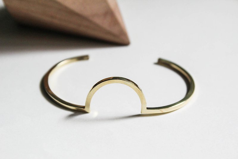 半圓形黃銅手環 - 手鍊/手鐲 - 其他材質 