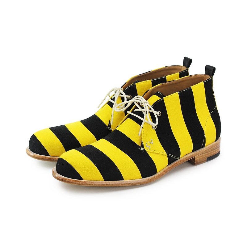 Derby boots The Dungeon M1130 YellowStripe - Men's Boots - Cotton & Hemp Yellow