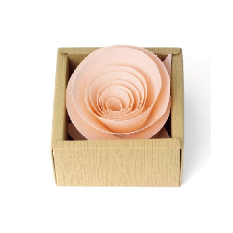 摺紙花Origami Flower手作材料包-玫瑰 - 木工/竹藝/紙雕 - 紙 粉紅色