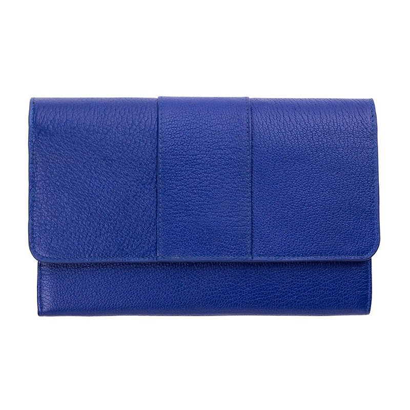 IDA Clutch_Blue / Blue - Clutch Bags - Genuine Leather Blue