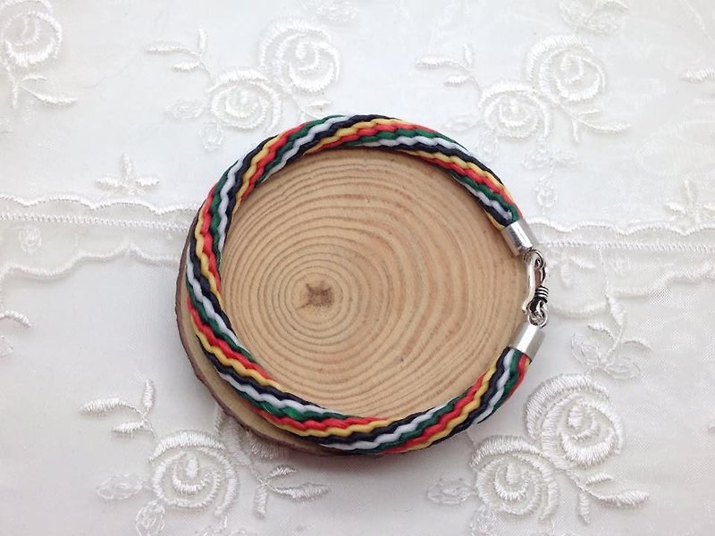 Bright color mixing wax line hand rope - Bracelets - Wax Multicolor