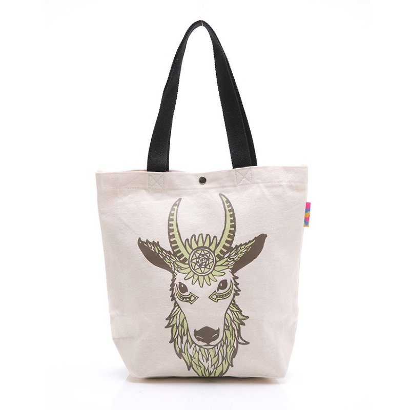 [Series] native forest department Legend - Antelope Bag - กระเป๋าถือ - ผ้าฝ้าย/ผ้าลินิน สีนำ้ตาล