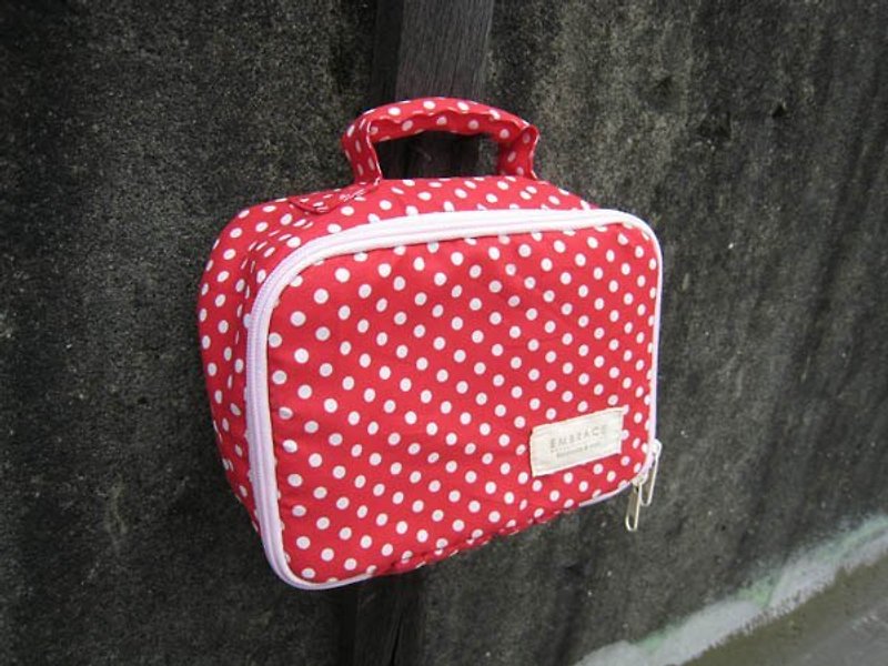 Dot multi-function storage universal bag / red - Handbags & Totes - Other Materials Red