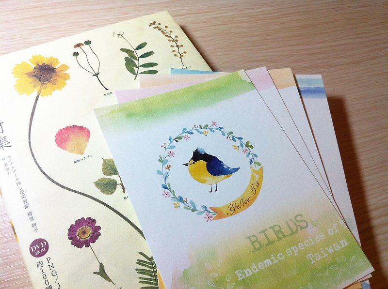 Taiwan's endemic birds postcard kit (4 in) Free Post Shipping - Cards & Postcards - Paper 