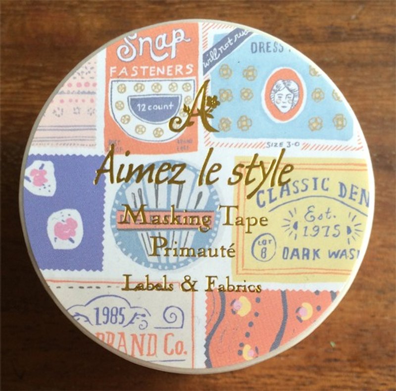 Aimez le style 紙膠帶- 織物標籤(A04567) 交換禮物 - 紙膠帶/和紙/PET - 紙 多色