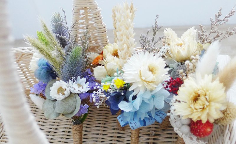 [ Love corsage ] - 胸花圓舞曲六只優惠組合 - 乾燥花 - 盆栽/植栽 - 植物．花 多色