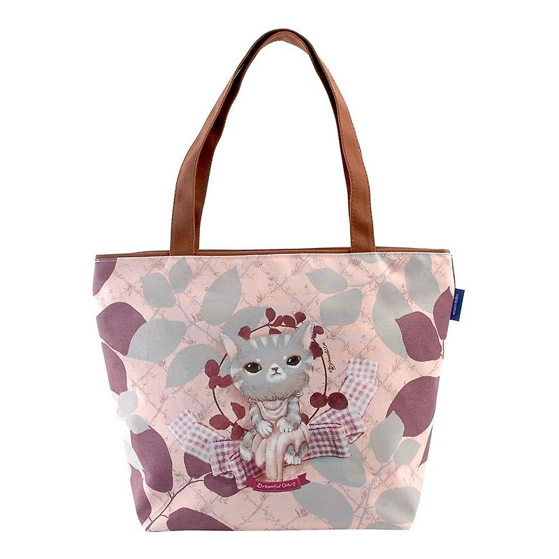 COPLAY  tote bag-mumu cat - Messenger Bags & Sling Bags - Waterproof Material Pink