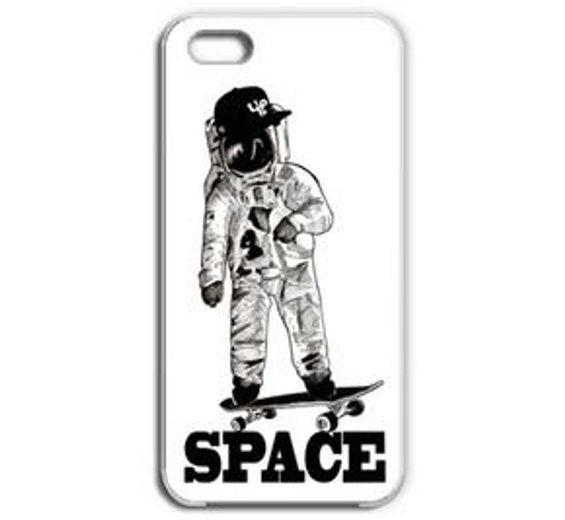 Space Skateboarder (iPhone5 / 5s) - เสื้อยืดผู้ชาย - วัสดุอื่นๆ 
