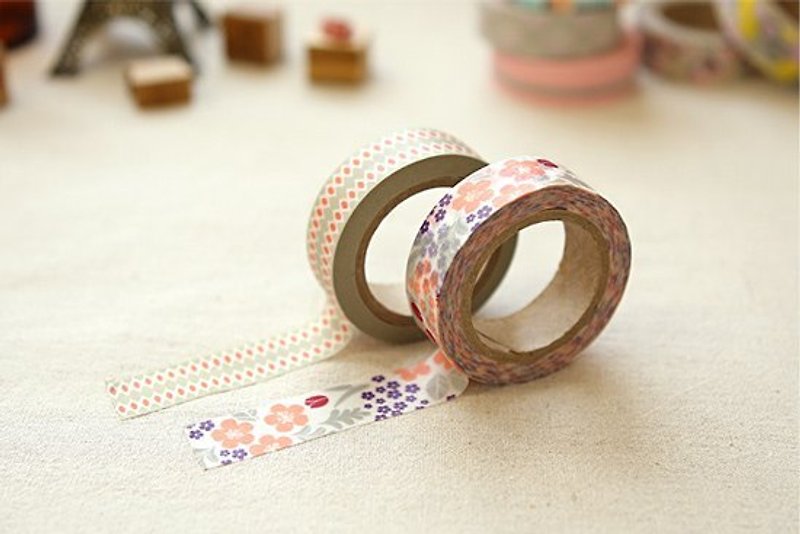 Dailylike and paper tape (2 into) 35-versailles, E2D54524 - Washi Tape - Paper Multicolor