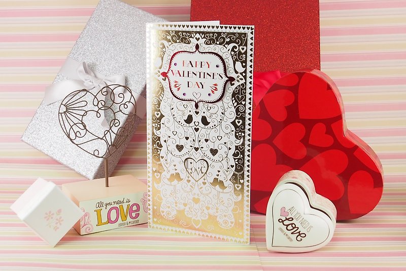 My love is like the same pattern Expand | UK Valentine card love heart love | - Cards & Postcards - Paper White