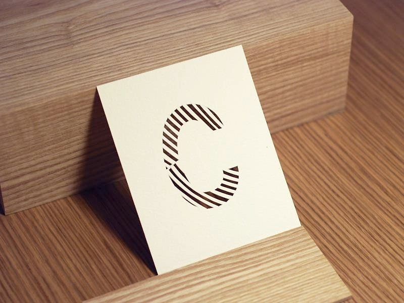 jainjain's simplified hand-made letter card for him/her Raeche / C - Cards & Postcards - Paper White