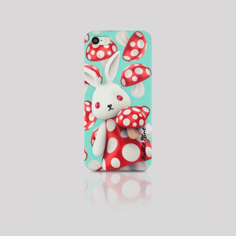 (Rabbit Mint) Mint Rabbit Phone Case - Mushroom Series Merry Boo - iPhone 5 / 5S (M0005) - Phone Cases - Plastic Green