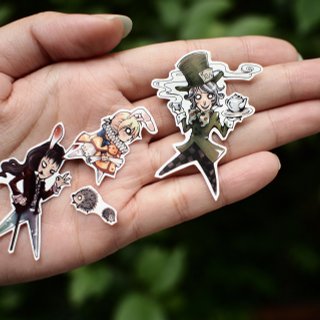 Alice illustration ZoeL * * mini figure stickers. Afternoon tea will be money