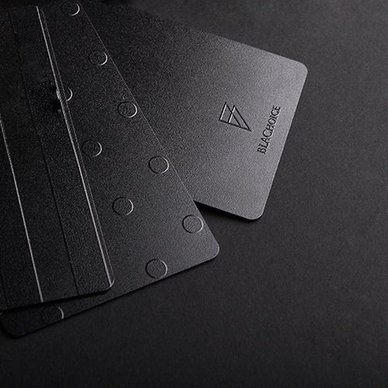 ミニマリストブラックカード/ドット - その他 - その他の素材 ブラック