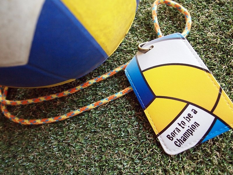 Volleyball Identification Card - ID & Badge Holders - Faux Leather 