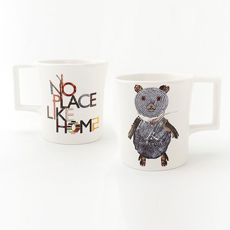 Home Hotel-黑熊杯 - 咖啡杯 - 其他材質 
