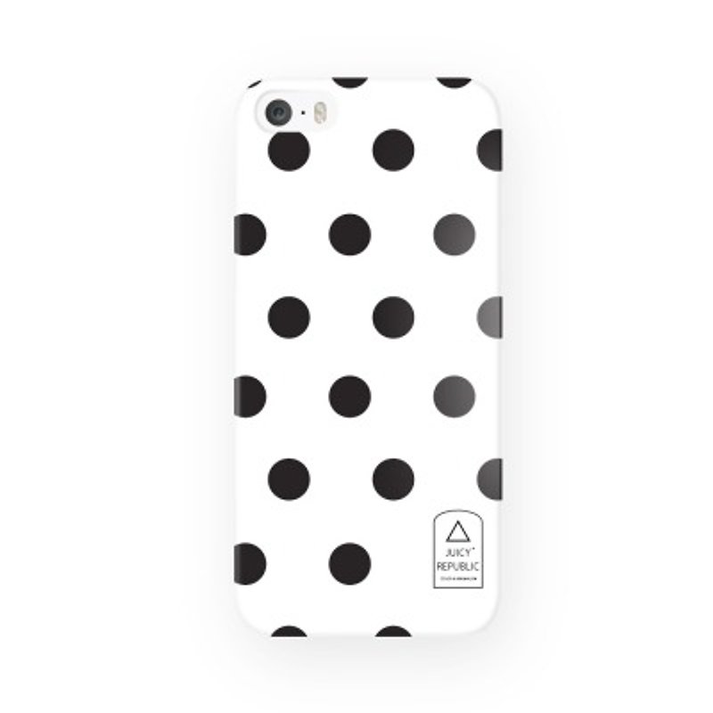 女孩寓所 :: Juicy Republic x iphone 5/5s 手機殼-白點點 - อื่นๆ - พลาสติก ขาว