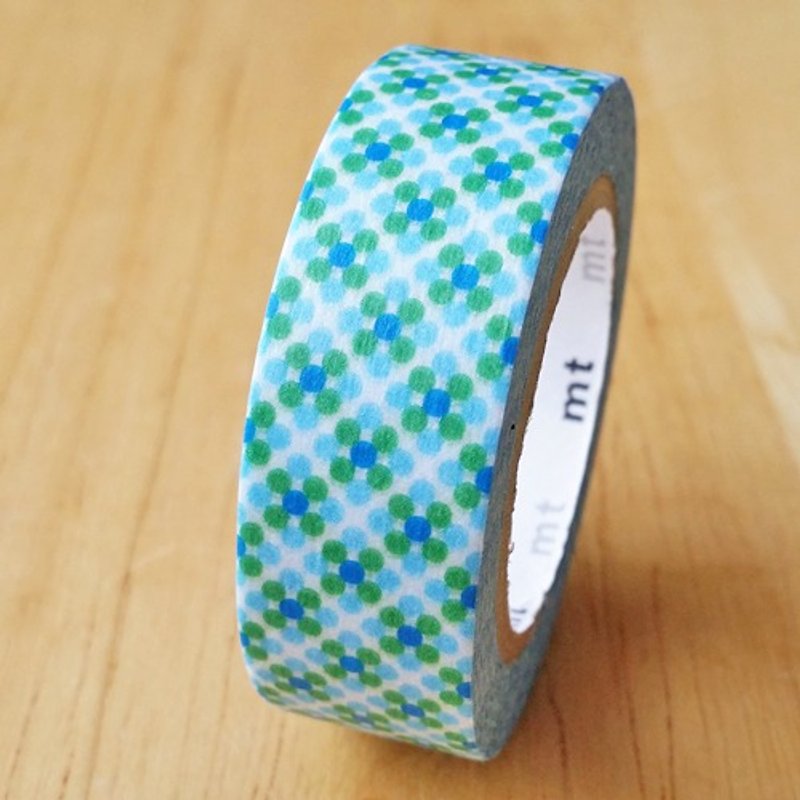 Mt and paper tape Deco[胧点-水(MT01D282)】 - Washi Tape - Paper Blue