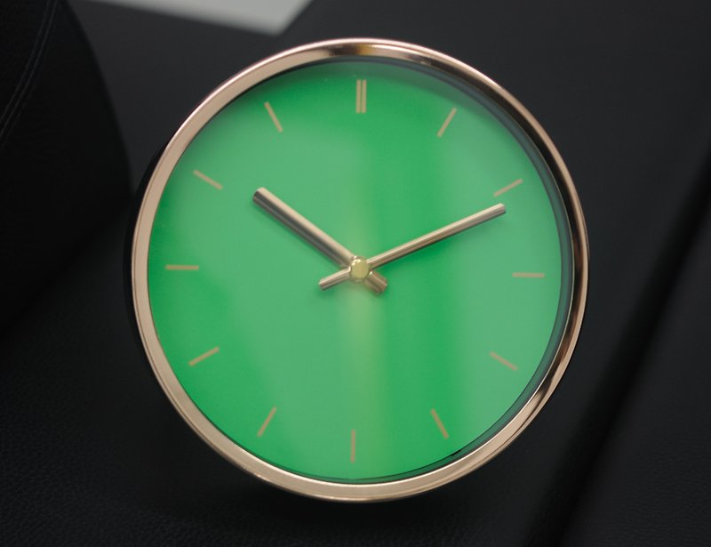 Mod - rose gold green foot wall clock 2 in 1 (metal) - นาฬิกา - วัสดุอื่นๆ สีเขียว