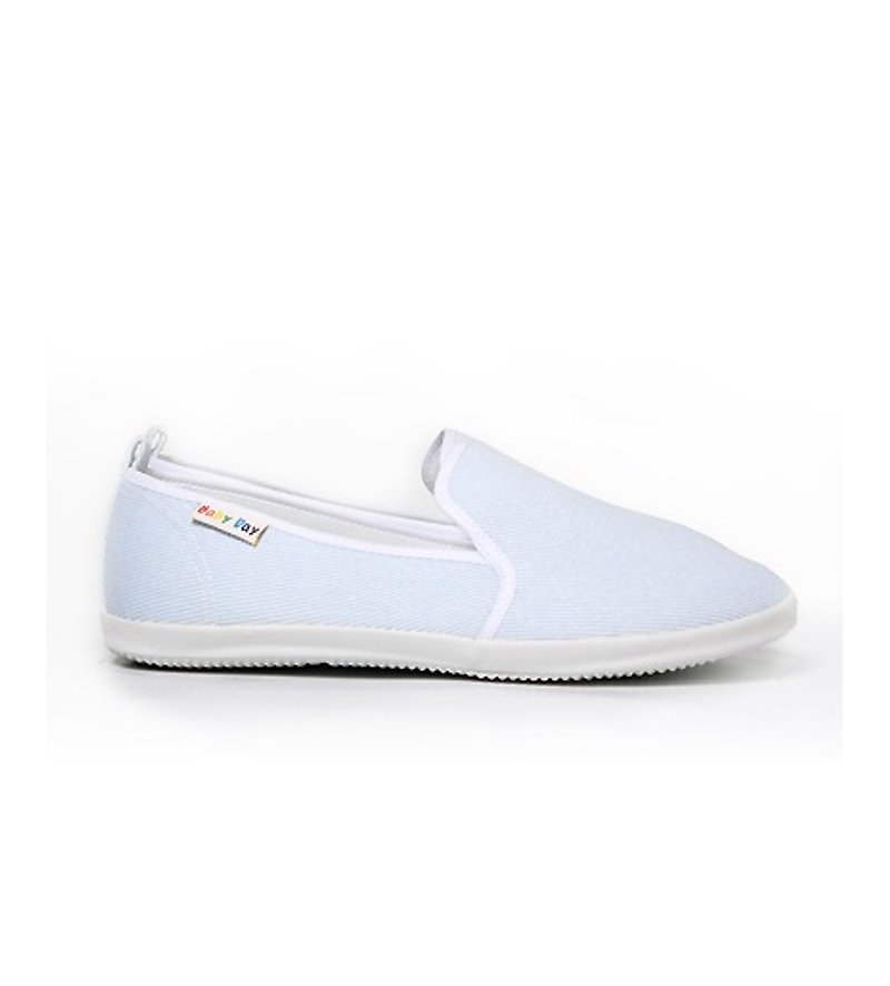 "Baby Day" comfortable and simple parent-child casual shoes light blue children's shoes parent-child shoes - Baby Shoes - Other Materials White