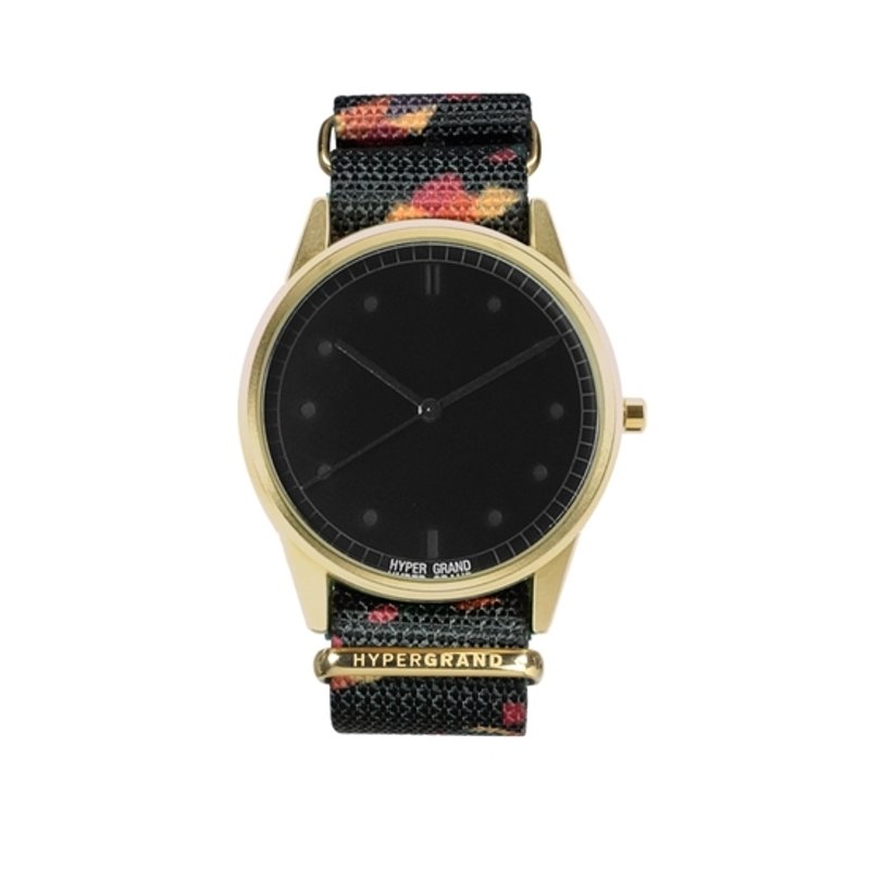 HYPERGRAND - ROCKFALL colored gravel Watch (Gold) - นาฬิกาผู้หญิง - โลหะ สีดำ