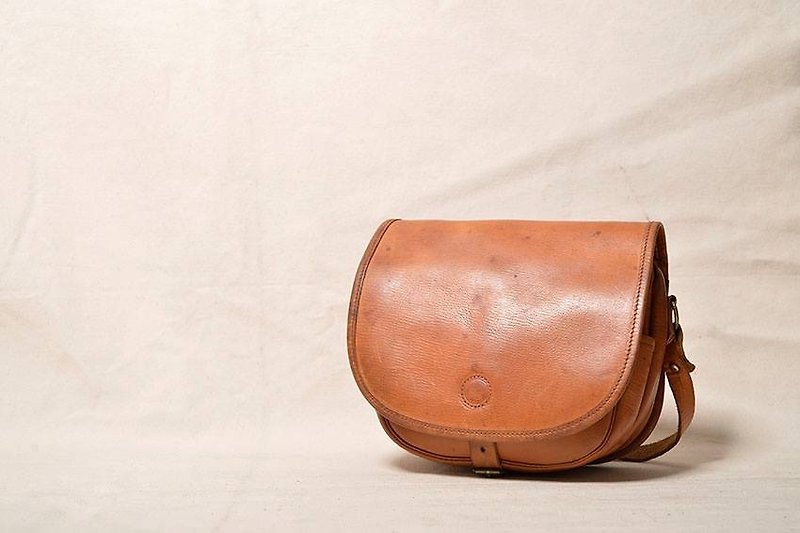 Vintage 古董包 - 側背包/斜孭袋 - 真皮 咖啡色