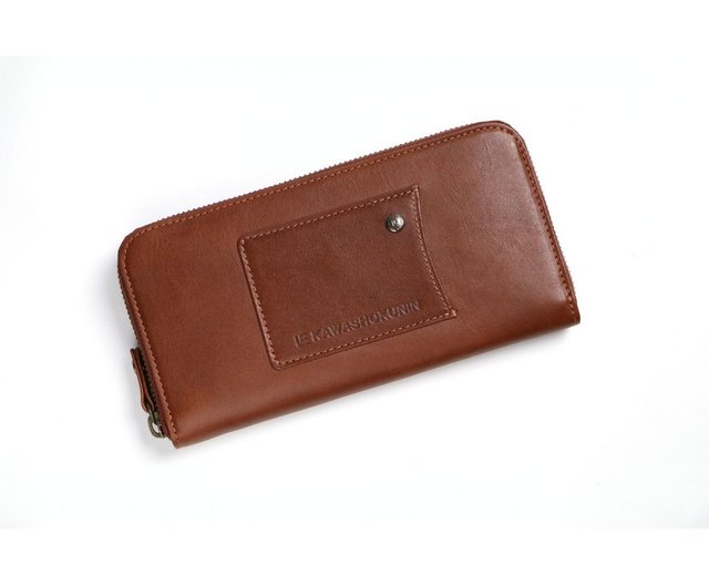 革職人 LEATHER FACTORY【Vibrant Zip Clutch / Long Wallet