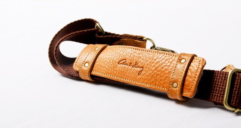 Ideas bag [icleaXbag]]Classic leather handmade bag strap - Other - Genuine Leather Brown