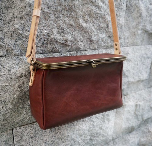 sienna leather square mouth gold package