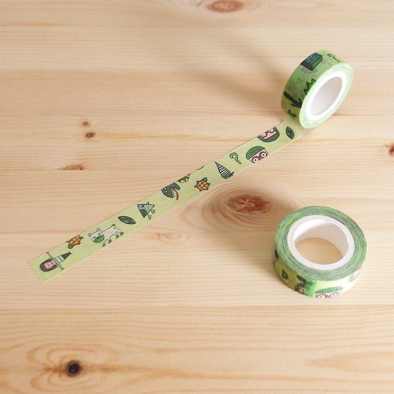 和紙テープ・青草 - マスキングテープ - 紙 グリーン