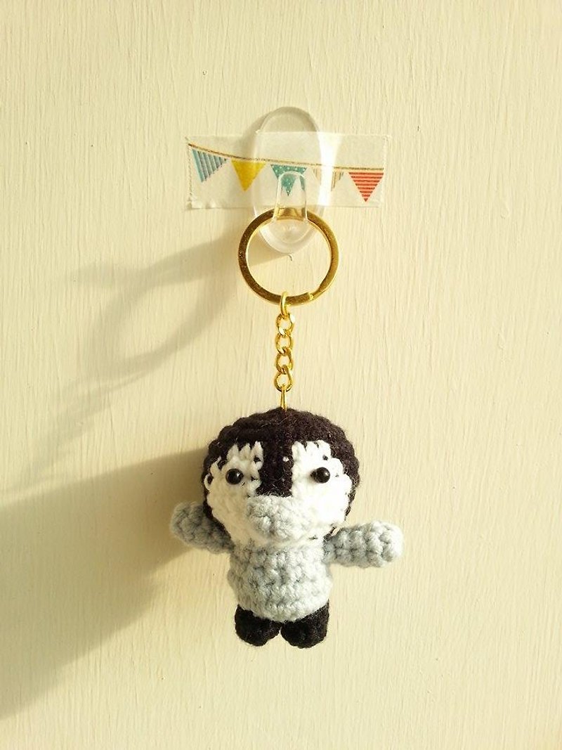 [Knitting] Marine Biology ~ sea creatures large collection -NO.6 Penguin Penguin gentleman - Keychains - Other Materials Black