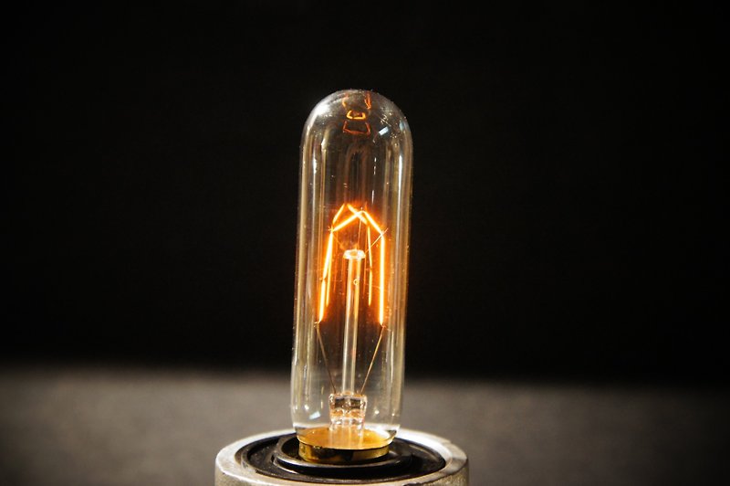 Edison-industry  工業風 愛迪生復古燈泡 試管10CM - 燈具/燈飾 - 玻璃 黃色