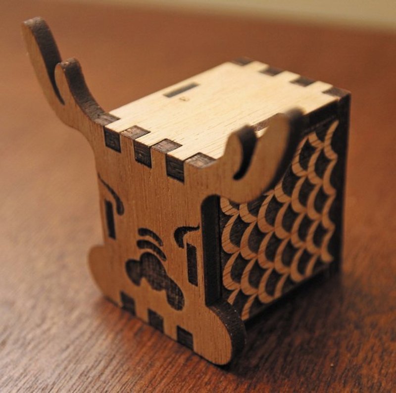 KOKOMU KOKOMU Dragon DIY Music Box Kits. Wooden Music Box - อื่นๆ - วัสดุอื่นๆ สีนำ้ตาล