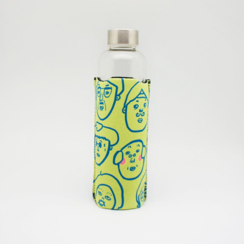 BLR 我的 隨行杯套 Magai's 設計師款 好朋友 MY BOTTLE - 杯袋/飲料提袋 - 聚酯纖維 綠色