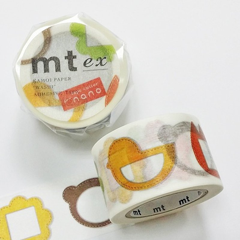 mt and paper tape mt ex [cute designer (MTEX1P93)] - Washi Tape - Paper Multicolor
