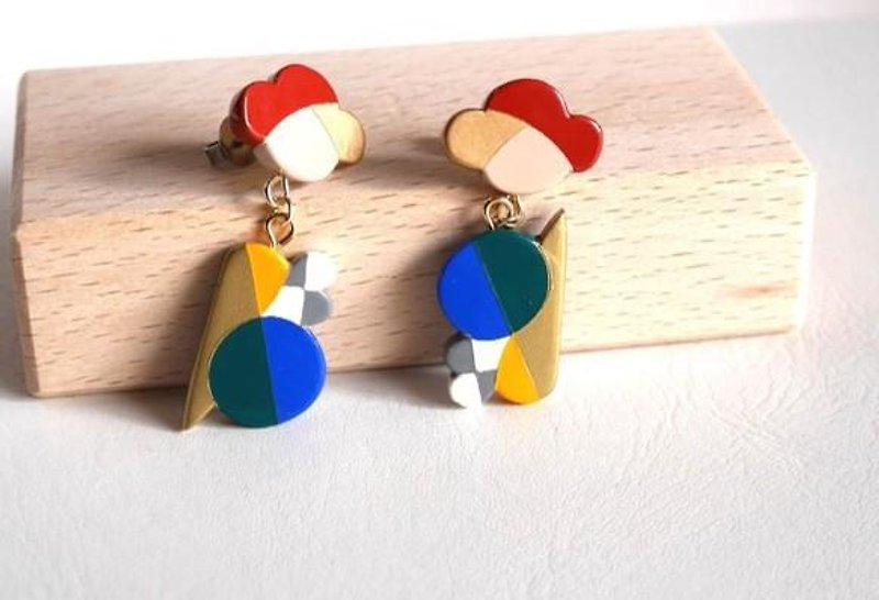 Snail Snail earrings - Earrings & Clip-ons - Plastic Multicolor