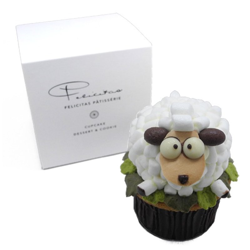 Sheep bleating cup cake white sheep - Other - Fresh Ingredients White
