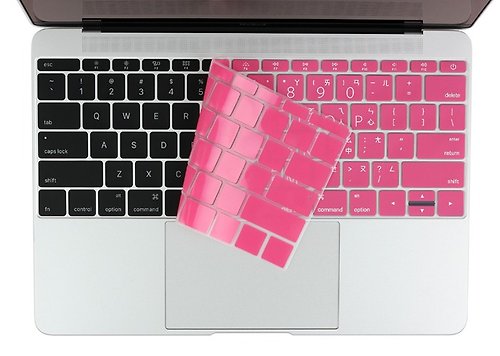 Befine BF New Macbook 12吋 鍵盤膜 粉底白字 (8809402590766)