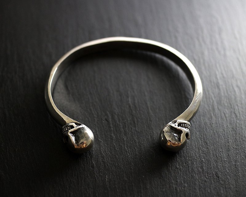 Skull sterling silver skull bracelet - Bracelets - Sterling Silver 
