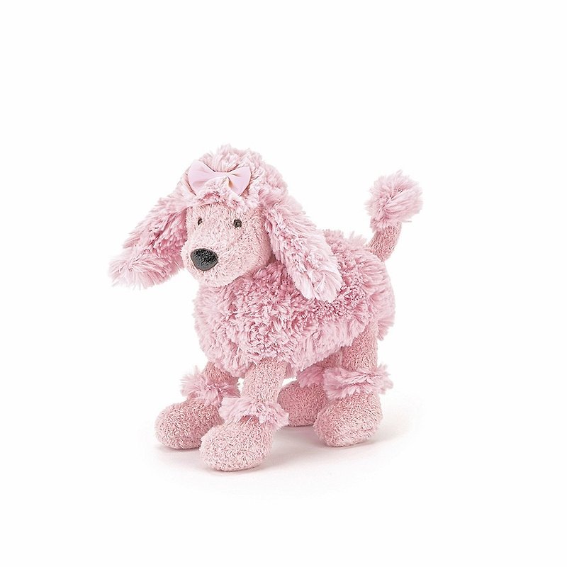 Jellycat Posing Poodle Pink Poodle 19 cm - Stuffed Dolls & Figurines - Cotton & Hemp Pink
