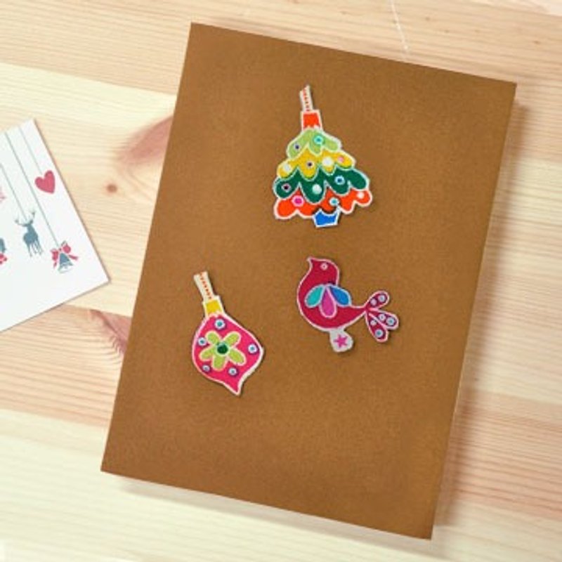 [Christmas Limited combination] canvas cloth notebook stickers 200 yuan to send Christmas - สมุดบันทึก/สมุดปฏิทิน - วัสดุอื่นๆ สีเหลือง