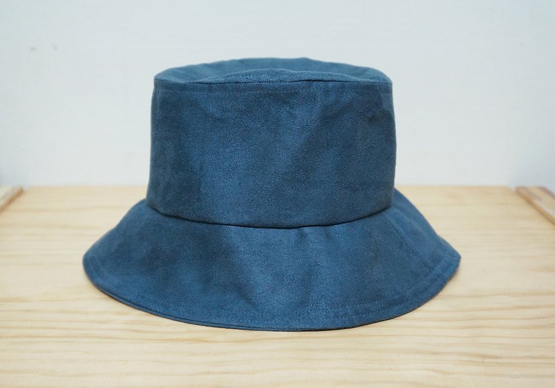 ☚ 好溫柔 _ 麂皮絨漁夫帽 _ 藍色憂鬱 ☛ - 帽子 - 其他材質 藍色