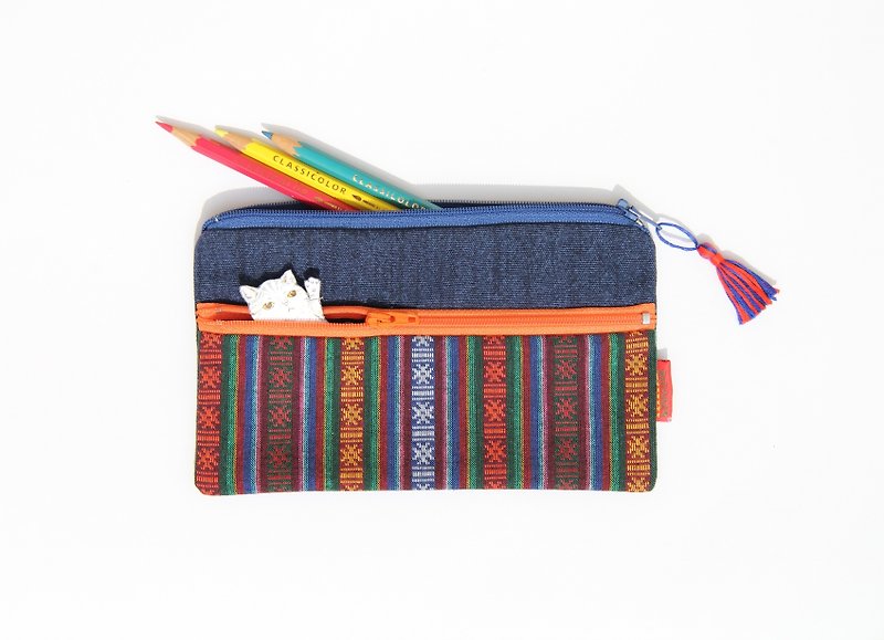Pencil small blueberry Universal bags - Pencil Cases - Other Materials Blue