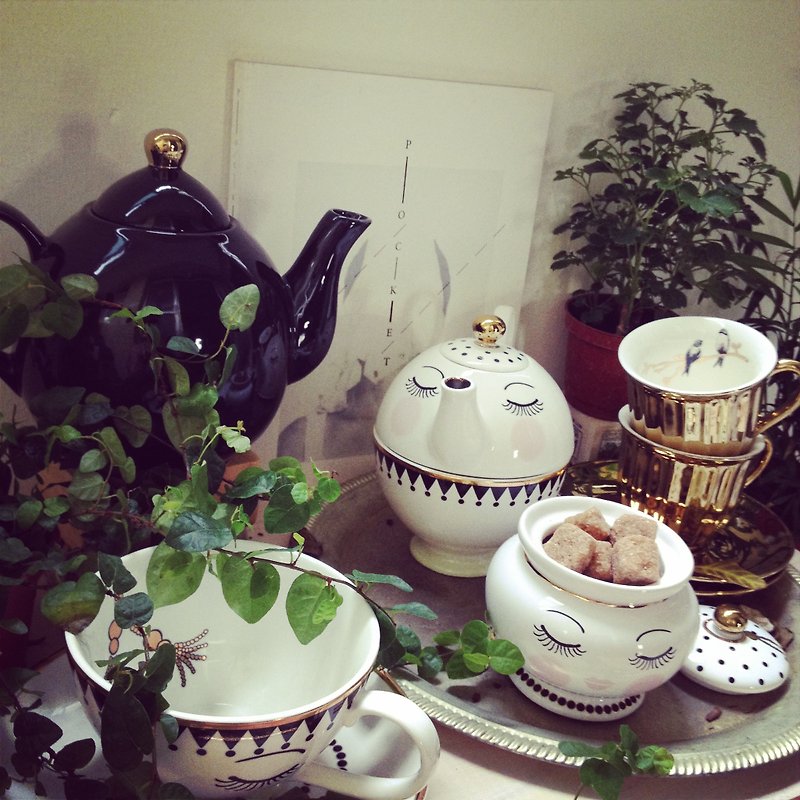 黑色茶壺 - 茶壺/茶杯/茶具 - 其他材質 黑色