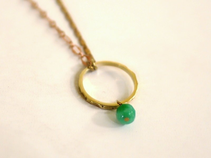 Necklace and ring natural stone: small parts series [Jewelry] Jin Xialin ‧ - Necklaces - Other Metals 