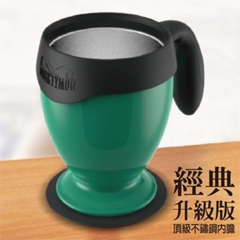 Sucking the Cup, the classic upgrade - the desktop double-layer covered insulation mug - blue - แก้วมัค/แก้วกาแฟ - โลหะ สีน้ำเงิน
