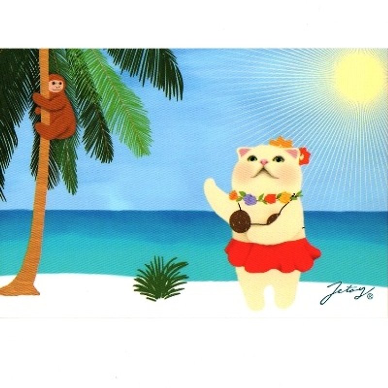 JETOY, Choo Choo sweet cat postcard second generation _Hawaii (J1407118) - Cards & Postcards - Paper Multicolor