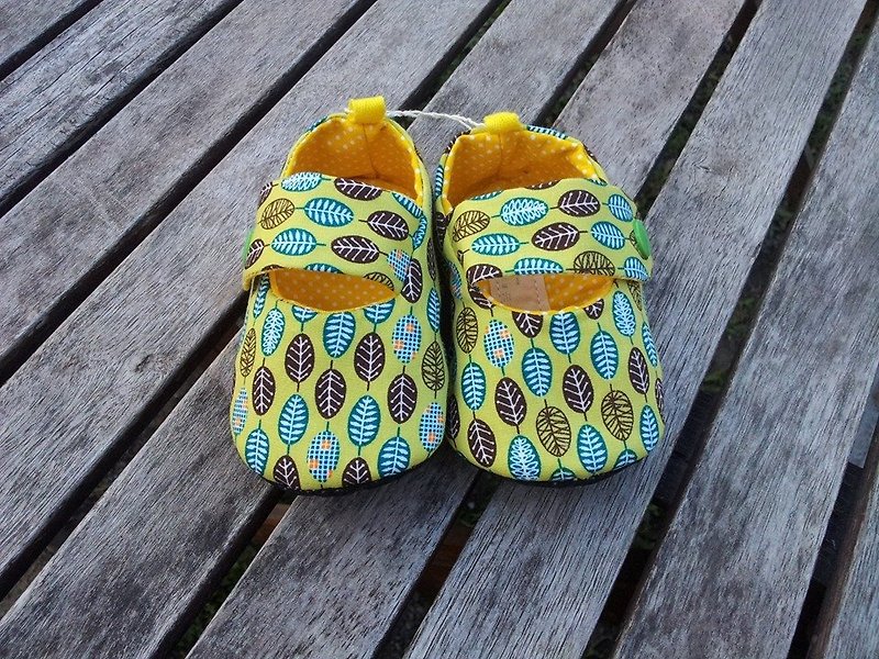 Small leaves Baby toddler shoes (12cm) - Kids' Shoes - Other Materials 